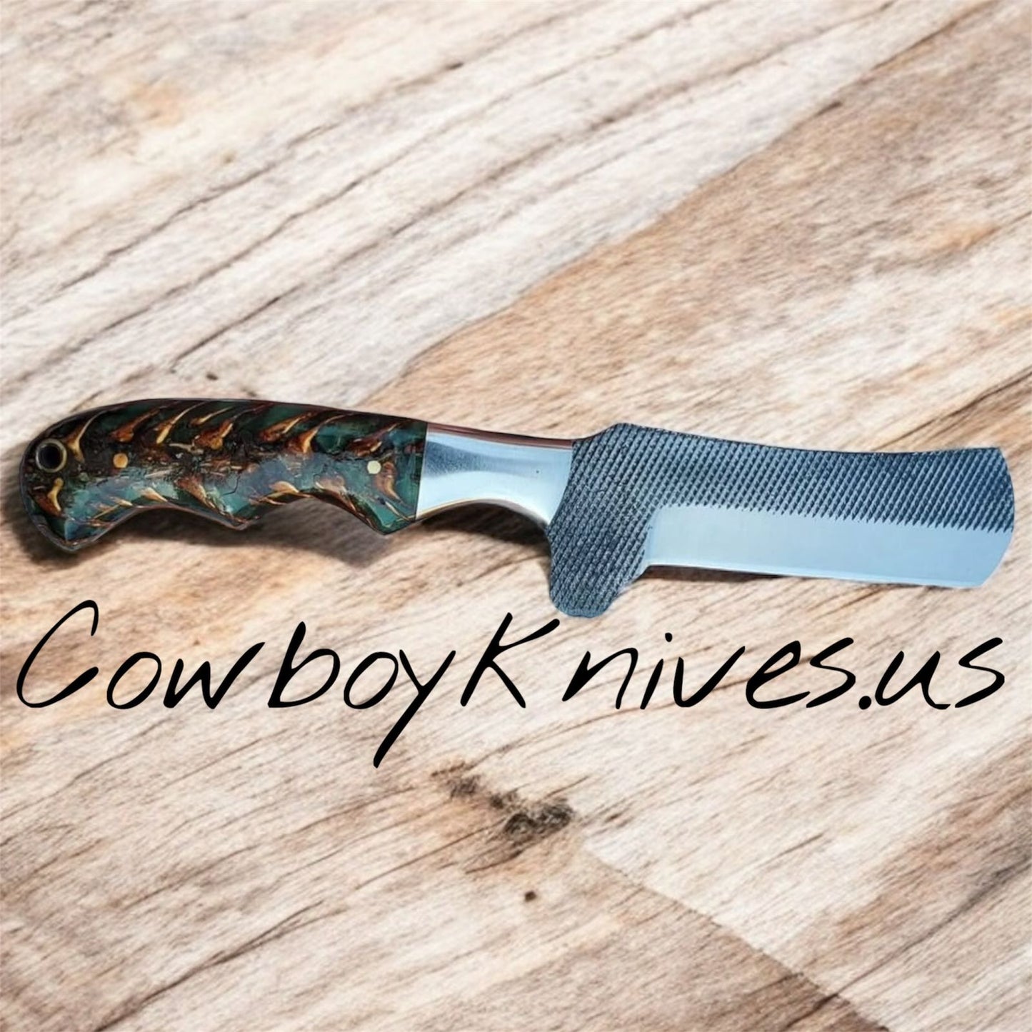 4" Blade Bull Cutter with Resin & Bolster Handle