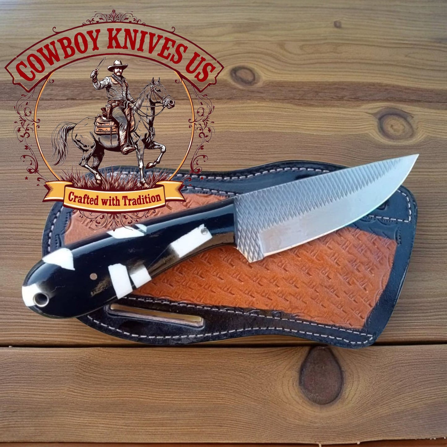 3" Blade Cowboy Knife with Epoxy Resin Handle