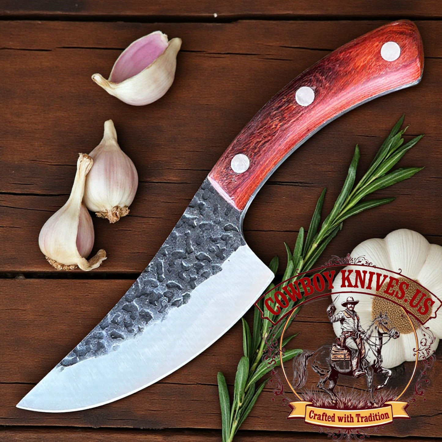 5.5" Blade Wyoming All Purpose Kitchen Knife with Rosewood Handle