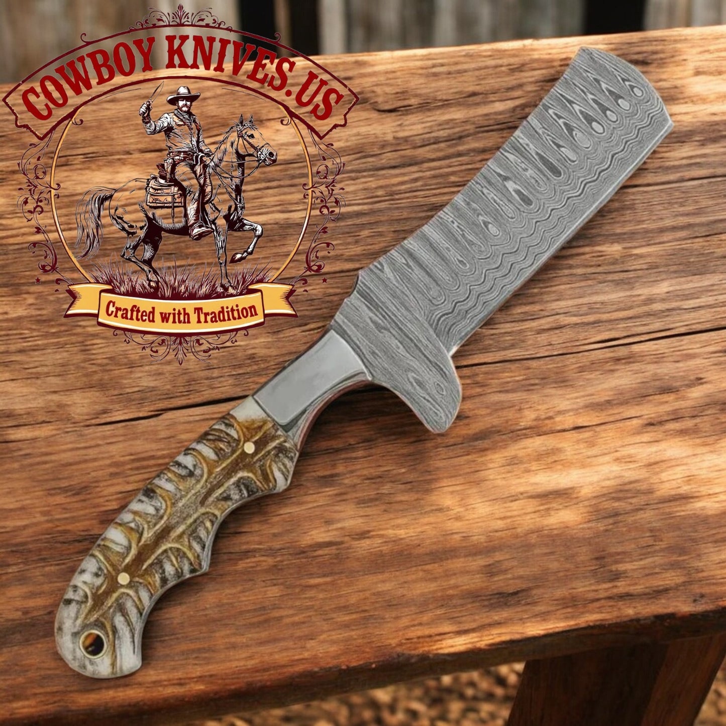 4" Blade Best Castration Knife with Pinecone Resin