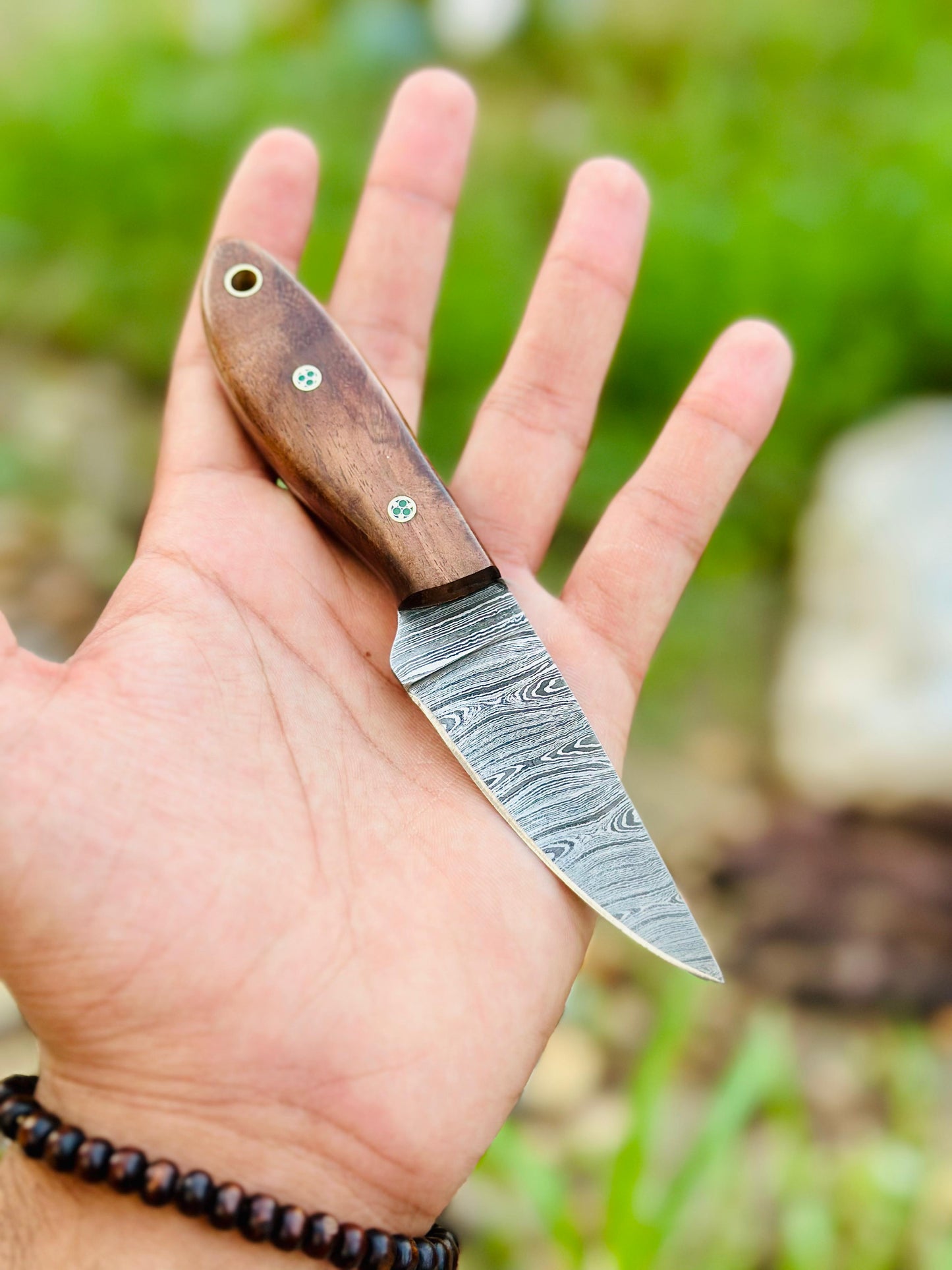 3" Blade Belt Knife with Rosewood Handle