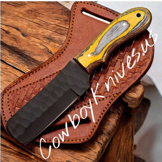 3.75" Blade Bull Cutter with J2 Steel Blade & Pakkawood Handle