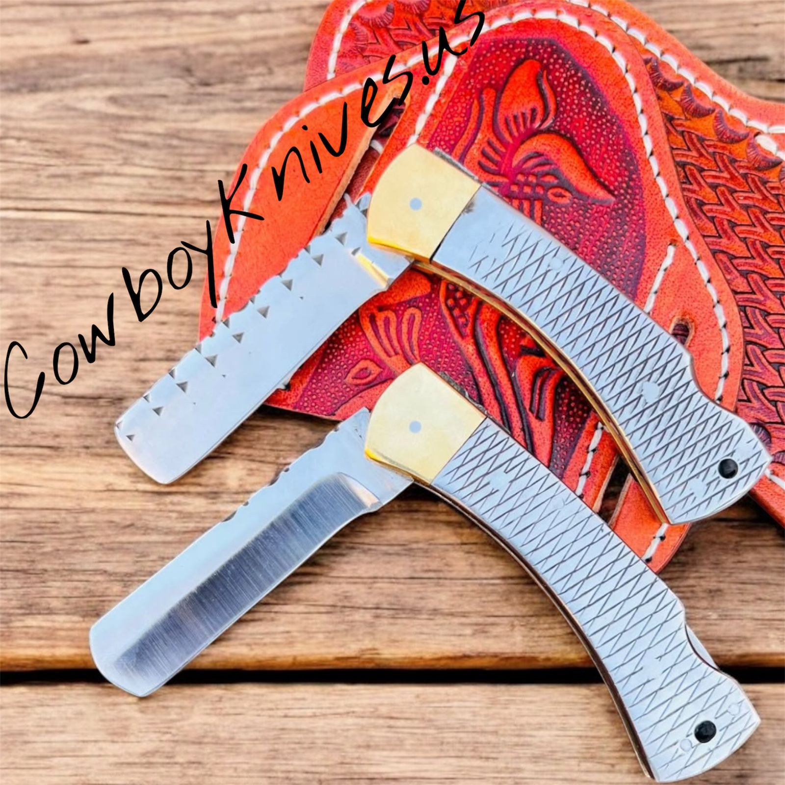 3-Blade Western Pocket Knife with Farrier Rasp & J2 Steel