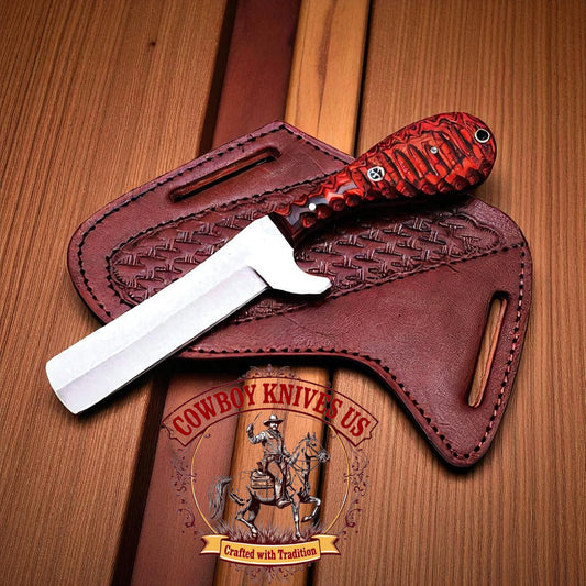 4" Blade Bull Cutter Knife with Exotic Wood Handle
