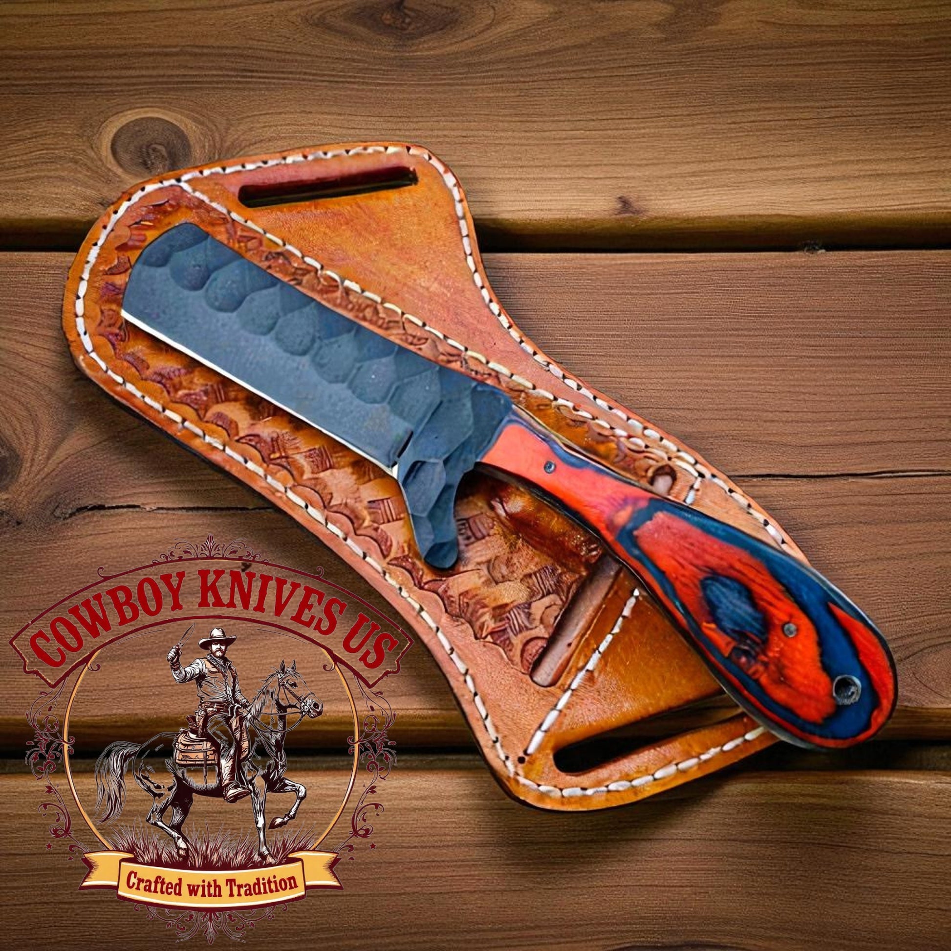4" Blade Bull Cutter with Exotic Wood Handle