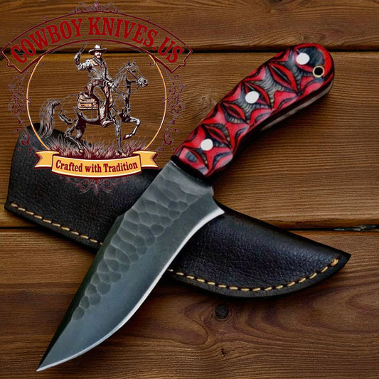 5.75" Blade Ranch Cowboy Knives and Sheaths with File-Worked Dollar Sheet Handle