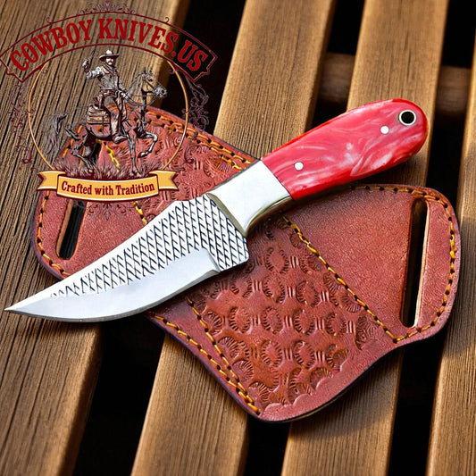 3.5" Blade Cowboy Knife with Epoxy Resin Handle & Bolster
