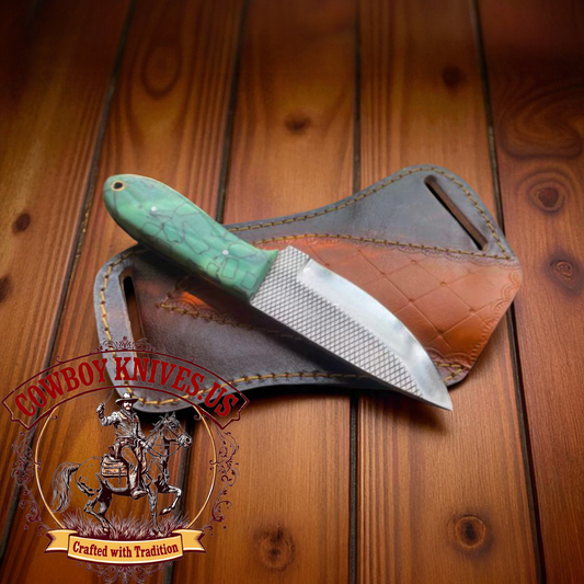 3.5" Blade Cowboy Knife with Epoxy Resin Handle
