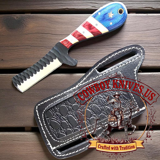4" Blade Western Knife Company D2 Steel with Exotic Wood & Bone Handle