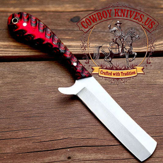 4" Blade Cross Draw Knife with Exotic Wood Handle