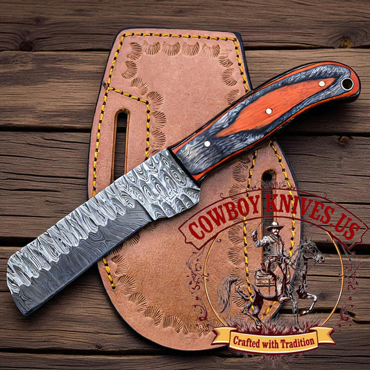 4.25" Blade Custom Knife Shop – Damascus Steel & Exotic Wood Handle