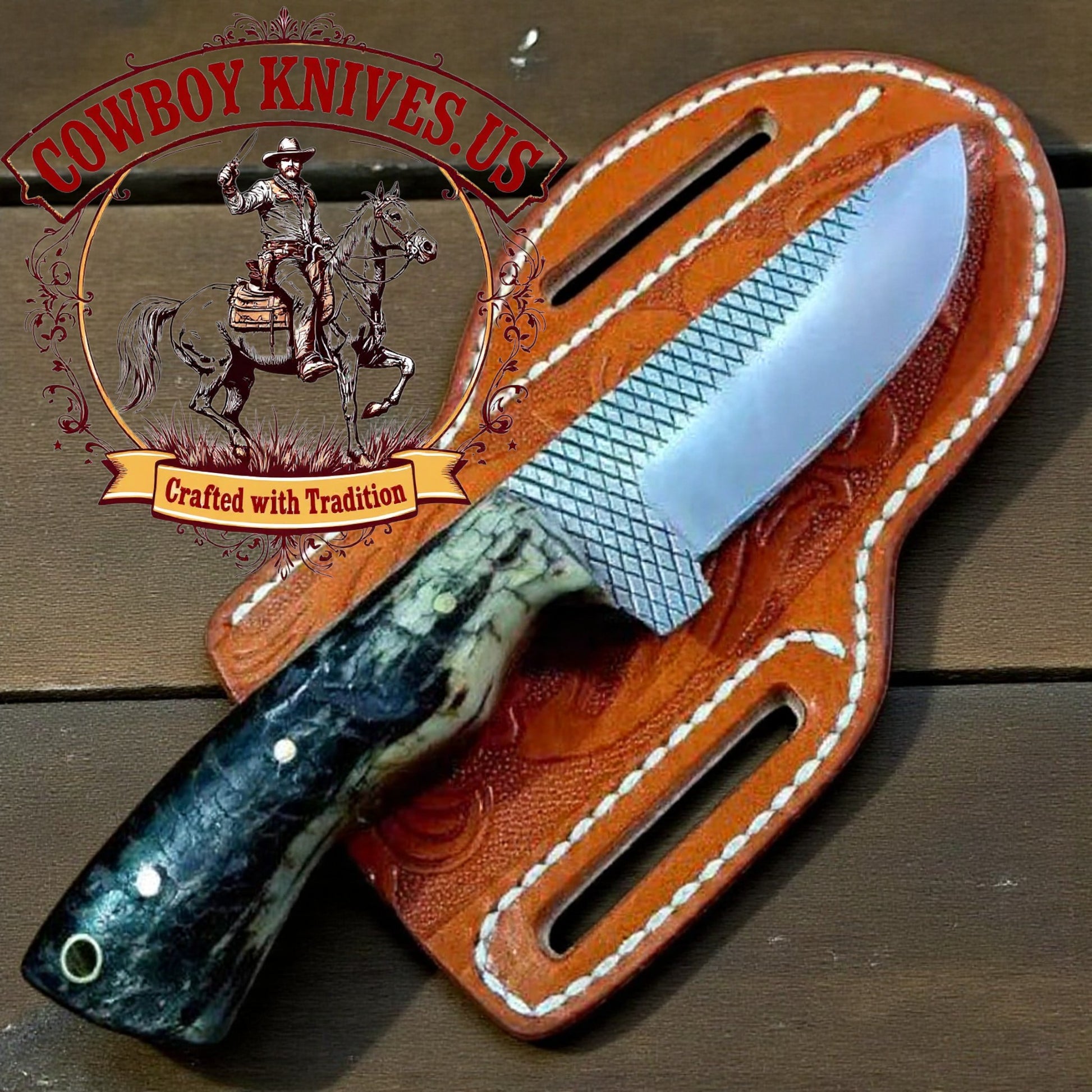 3" Blade Wyoming Knife for Sale with Ram Horn Handle