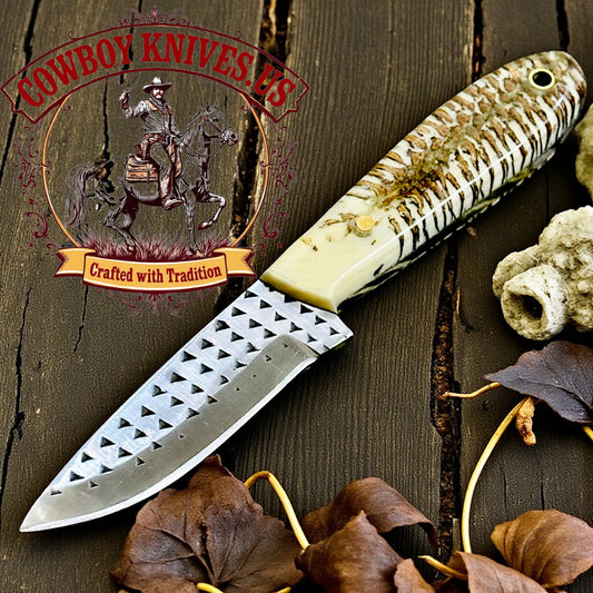 3" Blade Wyoming Knife for Sale with Pinecone Resin Handle