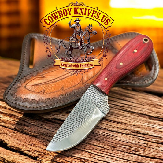 3.5" Blade Best Knife for Ranch Work with Pakkawood Handle