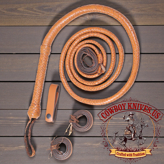 Cowboy whips – Premium Cowhide Leather 16-Plait Braided