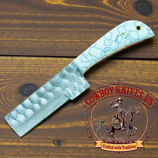 4" Blade bull cutter knife with Epoxy Resin Handle