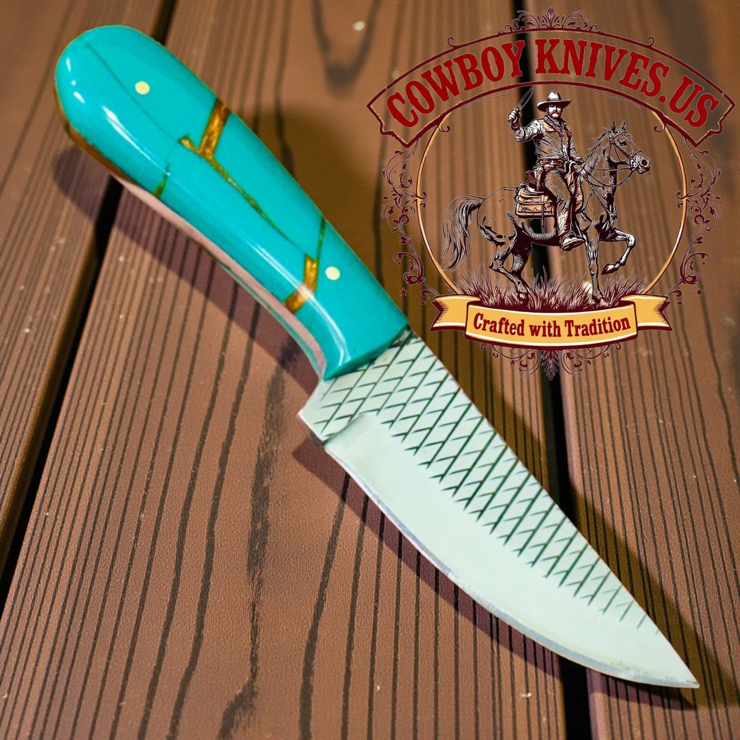 3.25" Blade cowboy knife with Resin Handle