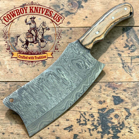 7" Blade Meat Cleaver with Pakkawood Handle