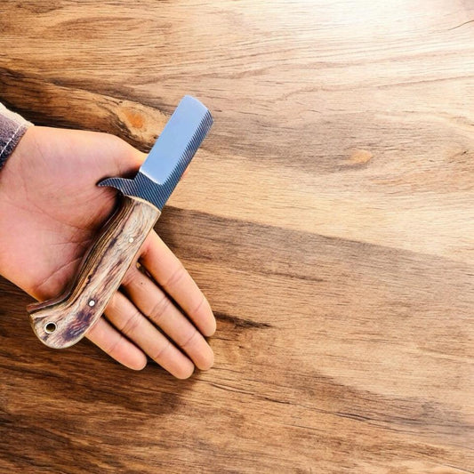 Bull Cutter Knife – Rasp Tool Steel Blade with Ash Wood Handle | Belt Knife | Men’s Knife | Knives of Belt | Best Western Cowboy Knife